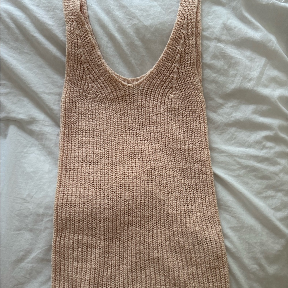 Madewell Women's light pink sweater tank top
